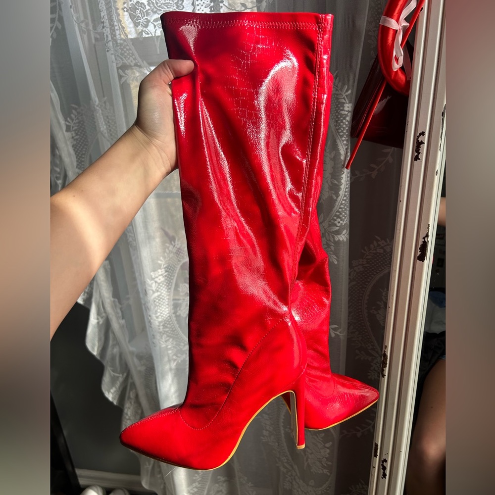 Super Cute Red Boots - image 1